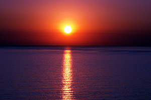 14.07.2007 - Sonnenuntergang am Meer in Amantea