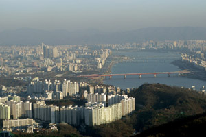 21-11-09 - View from the Seoul Tower to Seoul
