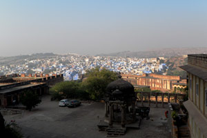 26.12.2011 - Blick vom Fort von Jodhpur auf die blaue Altstadt