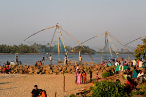 01.01.2012 - Chinesische Fischernetze in Kochi