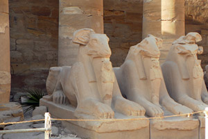 15-02-13 - Gallery of aries in front of Karnak Temple