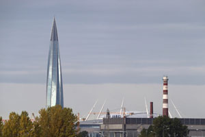 06-10-19 - Zoom from hotel room to Gazprom-Tower (Lakhta Center)
