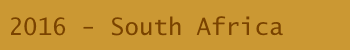 2016 - South Africa