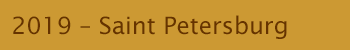 2019 - Saint Petersburg