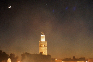 21.11.1998 - Djemaa el Fna am Abend in Marrakech