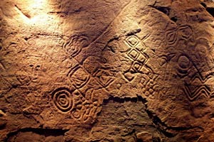 28-11-09 - Prehistorical  images done by removing part of a rock surface