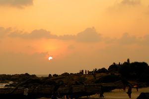 29.12.2011 - Sonnenuntergang in Kovalum