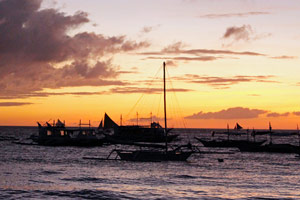 10.01.2016 - Sonnenuntergang am White Beach