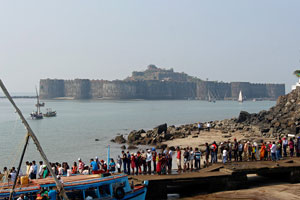 20.12.2015 - Blick auf das portugiesische Fort Murud - Janjira