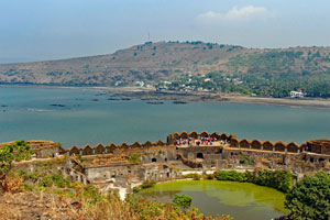 20.12.2015 - Blick vom portugiesischen Fort Murud - Janjira