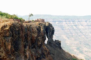 12.03.2016 - Imposanter Felsen Elephants Head (Old Mahabaleshwar)