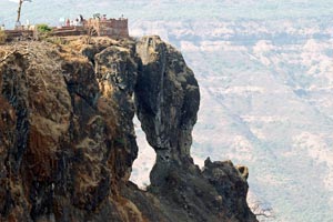 12.03.2016 - Imposanter Felsen Elephants Head (Old Mahabaleshwar)