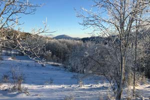 26.12.2018 - Tolle Schneelandschaft auf den Bergen vor Sarajevo