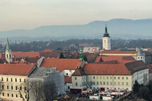 23.12.2018 - Blick vom 360Â° Observation Deck auf Zagreb