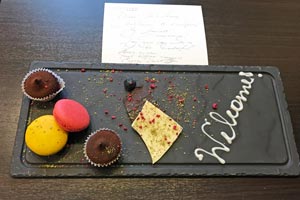 30.09.2019 - Willkommensgruß vom Courtyard Marriott in Sankt Petersburg