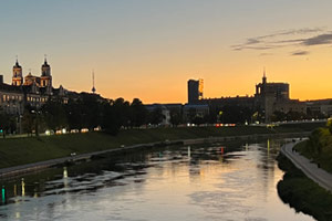 11.08.2024 - Romantische Stimmung am Abend in Vilnius