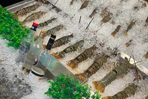 10.01.2026 - Crevetten eines Fischrestaurant in der Walking Street